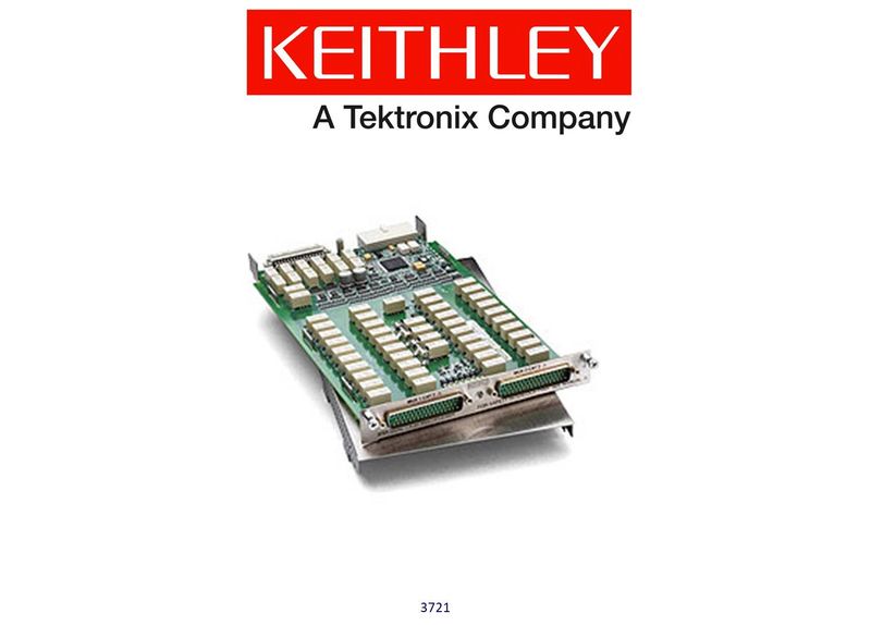 Keithley model 3721 Dual 1x20 Multiplexer Card (auto CJC with 3721-ST)