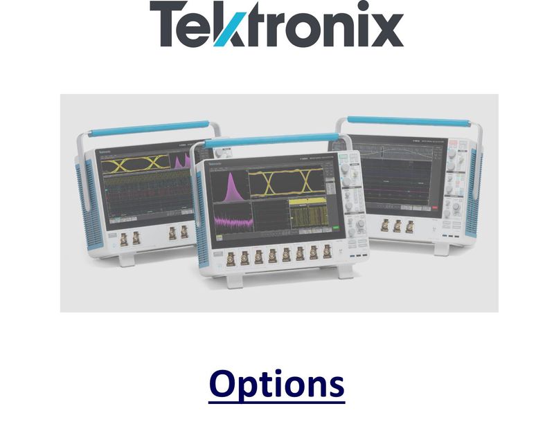 Options for the 6-Series MSO Mixed Signal Oscilloscope