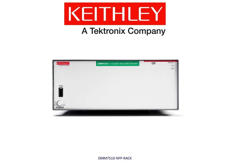 Keithley model DMM7510 Graphic Sampling Multimeter, 7.5 Digits, no front panel and no handle