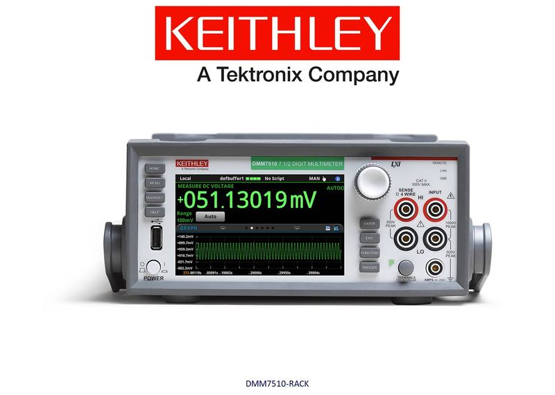 Keithley model DMM7510 Graphic Sampling Multimeter, 7.5 Digits, with no handle