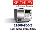 Keithley 2260B-800-2 benchtop linear power supply, 720w 800v 2.88A, 1 channel, low noise, prog.