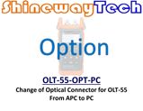 Option, Change  OLT-55 Connector To PC