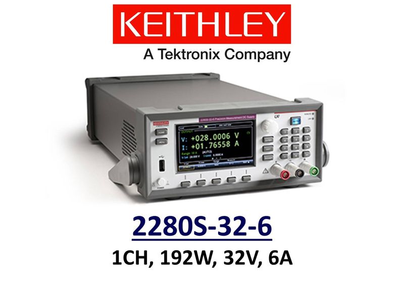 Keithley 2280S-32-6 precision measurement power supply, 192w, 32v, 6A