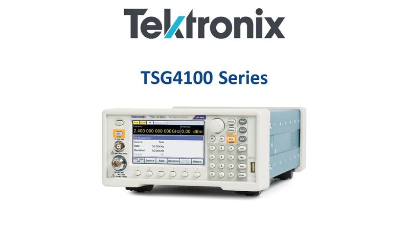 Learn More about Tektronix TSG4100 series analogue/vector RF sig gens