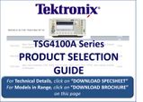 Tektronix TSG4100A RF Vector Signal Generator Range Selection Guide