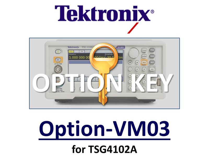 W-CDMA modulation, requires option VM00