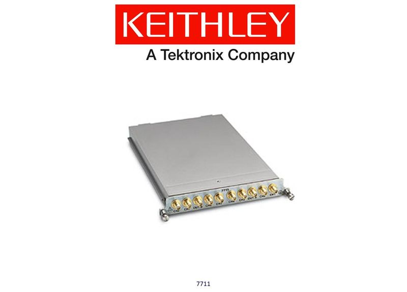Keithley 7711 2GHz BW 50-Ohm, Dual 1 x 4 Plug-In RF Switch Module, for Models 2700 2701, & 2750