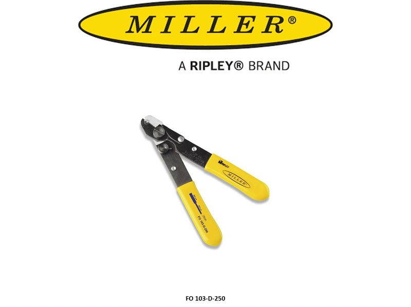 Miller FO 103-D-250, Dual Hole Fibre Stripper, 250 & 125 micron finish