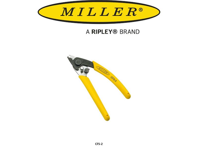 Miller CFS-2 Dual Hole Fibreoptic Stripper - 125 micron finish & 2-3 mm jackets