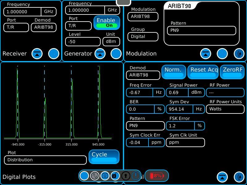 8800 ARIB T98 Option - Software Key Installed