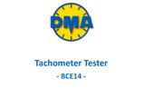 Digital Tachometer Tester equipped with two independent drive heads