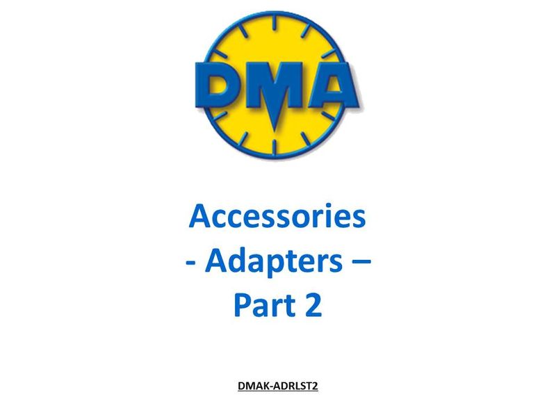 Pitot-static Adapters for DMA Air Data Test Sets (Part 2)