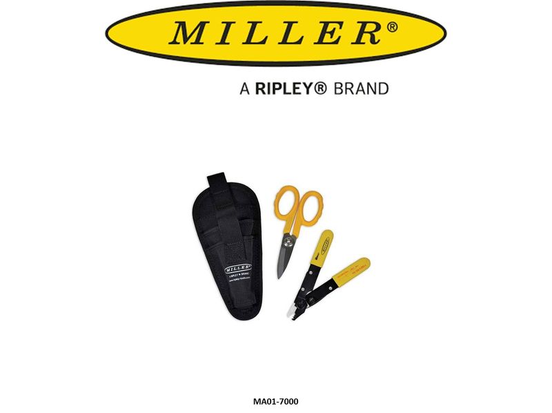 Miller FO103T-250-J Stripper & KS-1 Kevlar Shears in Nylon belt pouch