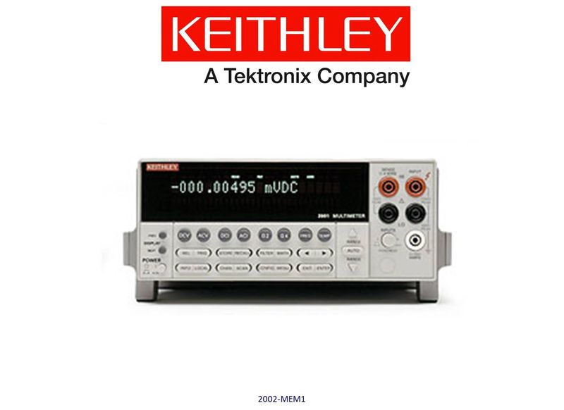 Keithley model 2002 High Performance 8.5-Digit DMM with 32K Memory