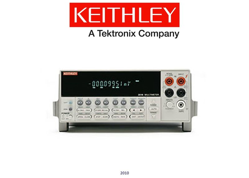 Keithley model 2010 High Resolution Digital Multimeter, 7.5 Digits, enhanced resistance feature