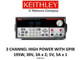 Keithley 2230G-30-3 high power benchtop power supply, 2x30v 3A, 1x5v 3A, low noise, prog. GPIB