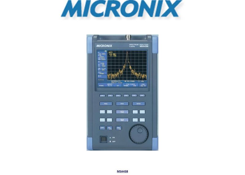 Spectrum Analyser, Portable 50kHz To 3.3GHz