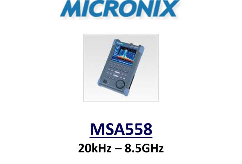 Spectrum Analyser, Portable 20kHz To 8.5GHz