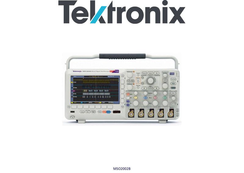 Tektronix MSO2002B Oscilloscope, 70MHz, 2 Analog / 16 Digital Chans