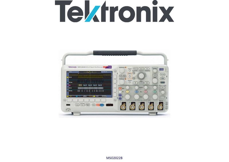 Tektronix MSO2022B Oscilloscope, 200MHz, 2 Analog / 16 Digital Chans