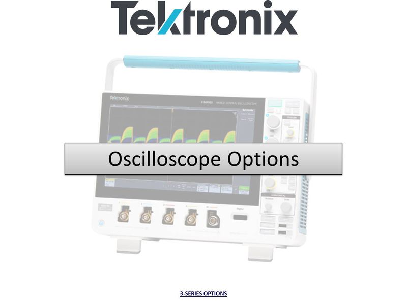 Options for 3 Series MDO oscilloscopes