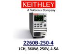 Keithley 2260B-250-4 benchtop linear power supply, 360w, 250v 4.5A 1 channel, low noise, prog.