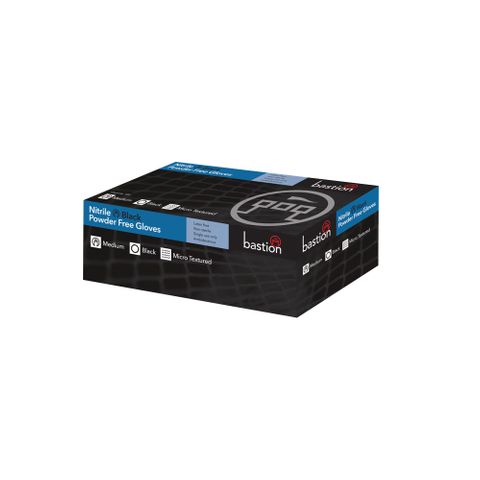 NITRILE BLACK P/F MICRO TEXTURED X-LARGE PKT/100
