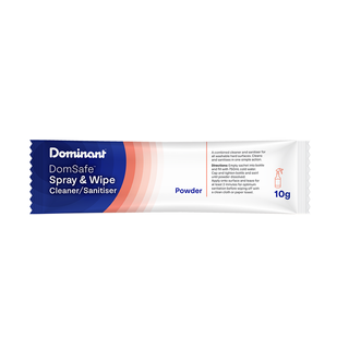 DOMSAFE SPRAY & WIPE CLEANER SACHET 10G