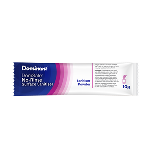 DOMSAFE NO-RINSE SANITISER SACHET 10G