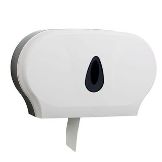 L. DOUBLE JUMBO TOILET DISP: WHITE