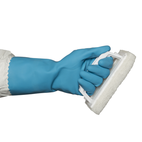 BLUE SILVERLINED SMALL RUBBER GLOVE