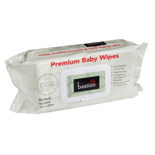 BASTION PREMIUM BABY WIPES X 80