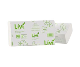 LIVI EVERYDAY 1PLY INTERFOLD TOWEL 200SH 7200