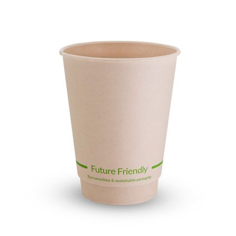 FF - DOUBLE WALL BROWN 12OZ PLA CUP SLV