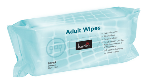 BASTION ADULT WIPES X 80