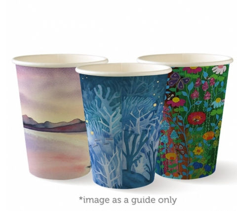 ART SERIES BIOPAK 12OZ SINGLE/W CUP CTN