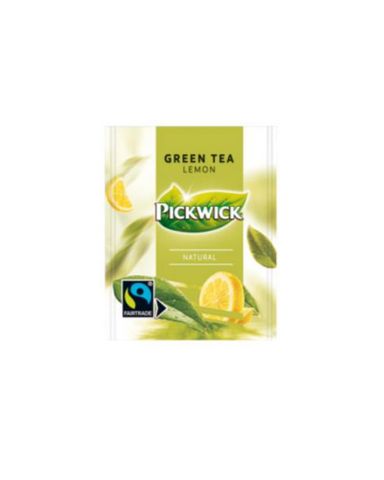 P/WICK FAIR TRADE GREEN TEA LEMON X75