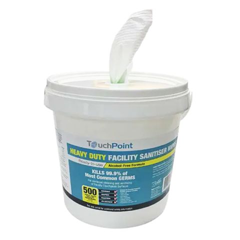 TOUCHPOINT H/D FACILITY SANITISER WIPES W BUCKET DISP