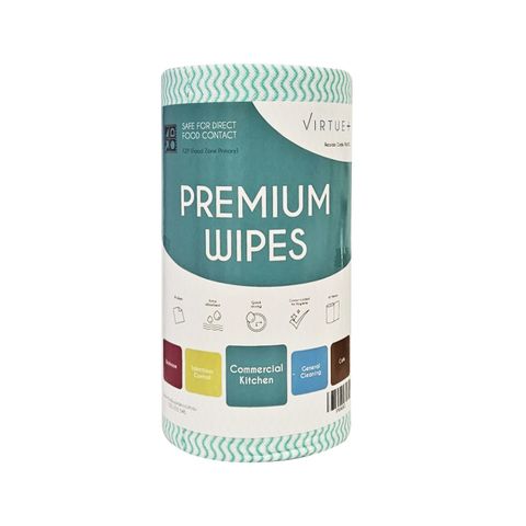 VIRTUE+ PREMIUM WIPE ROLL GREEN