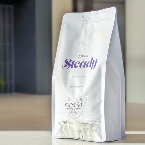 SLOW & STEADY DECAF GROUND 500GM