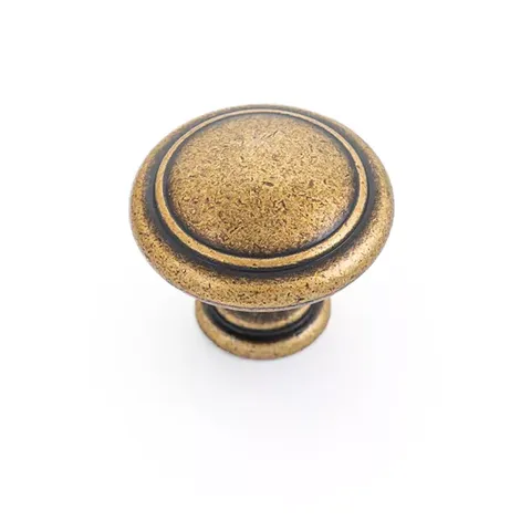 WINDSOR KNOB 30MM ANTIQUE BRASS (CASTELLA)