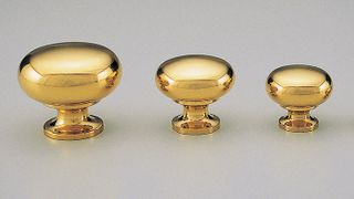 BRASS KNOB 25MM MUSHROOM POLISHED BRASS