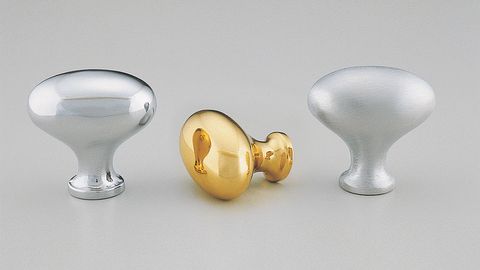 EGG BRASS KNOB POLISHED CHROME