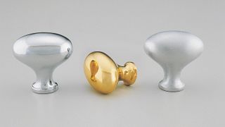 BRASS KNOB 26MM EGG POLISHED CHROME