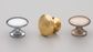 BRASS KNOB 31MM CONVEX POLISHED BRASS