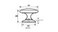 BRASS KNOB 31MM CONVEX POLISHED BRASS