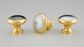 TWO TONE KNOB POLISHED BRASS