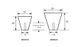 CONE KNOB BRUSHED NICKEL