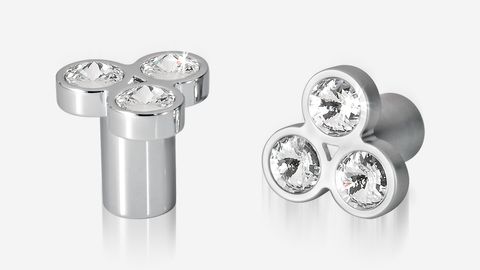 RIGEL KNOB SATIN CHROME