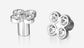 RIGEL KNOB SATIN CHROME